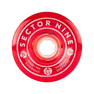 Sector 9 Longboard Wheels Nineballs Red 70mm 78A