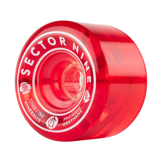 Sector 9 Longboard Wheels Nineballs Red 70mm 78A