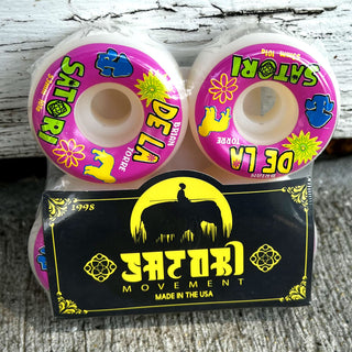 Satori Skateboard Wheels 53mm De La V2 Conical 101A with Independent Bearings
