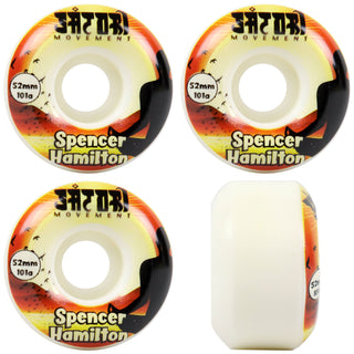 Satori Skateboard Wheels 52mm Spencer Hamilton Meditate 101A