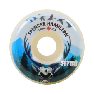 Satori Skateboard Wheels 54mm Spencer Hamilton Canada Conical 101A