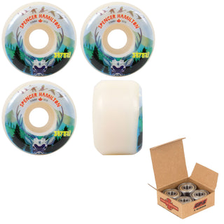 Satori Skateboard Wheels 53mm Spencer Hamilton Canada 101A with Independent Bearings