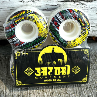 Satori Skateboard Wheels 52mm Brian Delatorre Gan 101A with Spitfire Bearings