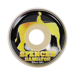 Satori Skateboard Wheels 52mm Spencer Hamilton Gold Elephant Conical 101A