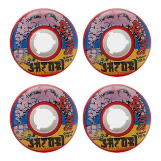 Satori Movement Skateboard Wheels 54mm Red Eye Cruisers 78a