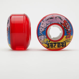 Satori Movement Skateboard Wheels 54mm Red Eye Cruisers 78a