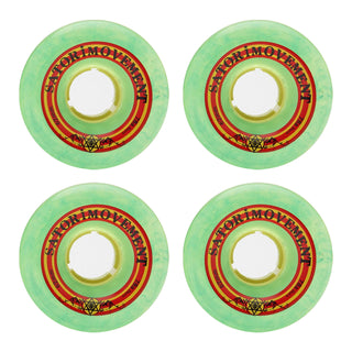 Satori Movement Skateboard Wheels 62mm Rasta Cruisers 78a