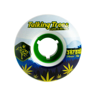 Satori Movement Skateboard Wheels 54mm Talking Trees Canna Cruiser (Made with Hemp Oil) 78a