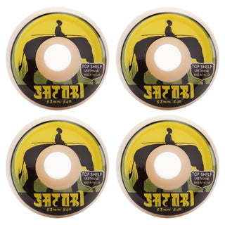 Satori Movement Skateboard Wheels 52mm Elephant Top Shelf Urethane Wheels (Conical Shape) 84b
