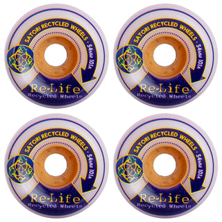 Satori Movement Skateboard Wheels 54mm ReLife Recycled Wheels (Conical Shape) 101a