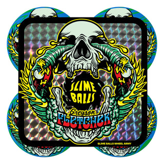 Slime Balls Skateboard Wheels 56mm Greyson Fletcher Guest Vomit Mini 99A Green Blue Swirl