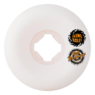 Slime Balls Skateboard Wheels 54mm Roskopp Face Two Reissue Hardline 95A White