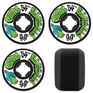 Slime Balls Skateboard Wheels 54mm Mike Giant Speed Balls 99A Black