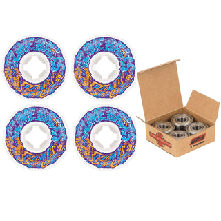 Slime Balls Skateboard Wheels and Independent Bearings Combo 56mm Vomit Mini II 97A