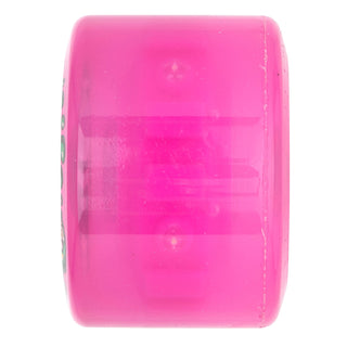Slime Balls Skateboard Wheels 66mm Gator Swamp Spew Light Ups OG Slime 78A Pink with Bronson Bearings