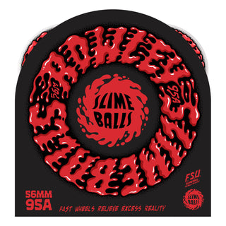 Slime Balls Skateboard Wheels 56mm Geoff Rowley Vomit Mini 95A White