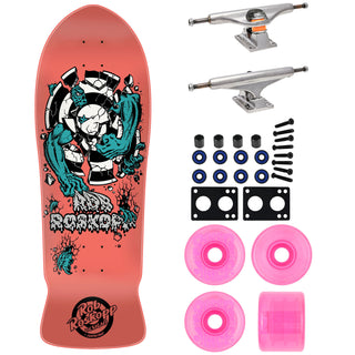 Santa Cruz Premium Skateboard Old School Roskopp Three Re-Issue with Indy Trucks
