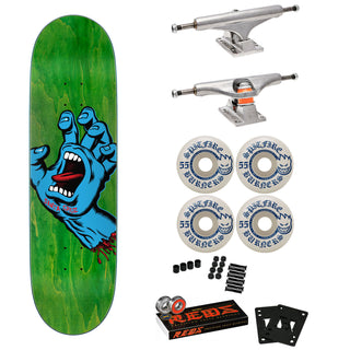 Santa Cruz Skateboard Complete Screaming Hand 8.8" Spitfire, Independent, Bones Reds