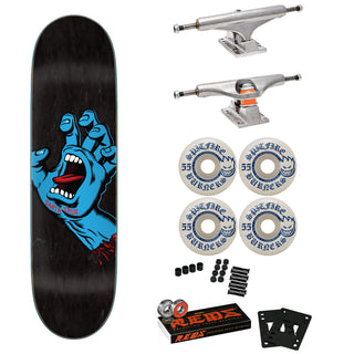 Santa Cruz Skateboard Complete Screaming Hand 8.6" Spitfire, Independent, Bones Reds