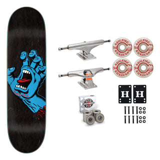 Santa Cruz Skateboard Black 8.6" Independent Spitfire Premium Kit
