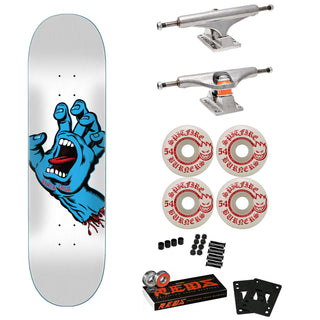 Santa Cruz Skateboard Complete Screaming Hand 8.25" Spitfire, Independent, Bones Reds