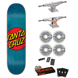 Santa Cruz Skateboard Complete Classic Dot 8.5" Spitfire, Independent, Bones Reds