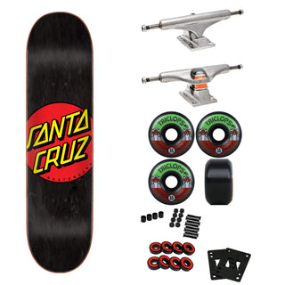 Santa Cruz Skateboard Complete Classic Dot 8.25" Independent Triclops Upgrade