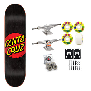 Santa Cruz Skateboard Black 8.25" Independent Satori Premium Kit