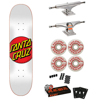 Santa Cruz Skateboard Complete Classic Dot 8.0" Spitfire, Independent, Bones Reds