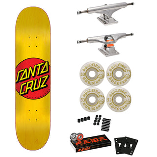 Santa Cruz Skateboard Complete Classic Dot 7.75" Spitfire, Independent, Bones Reds