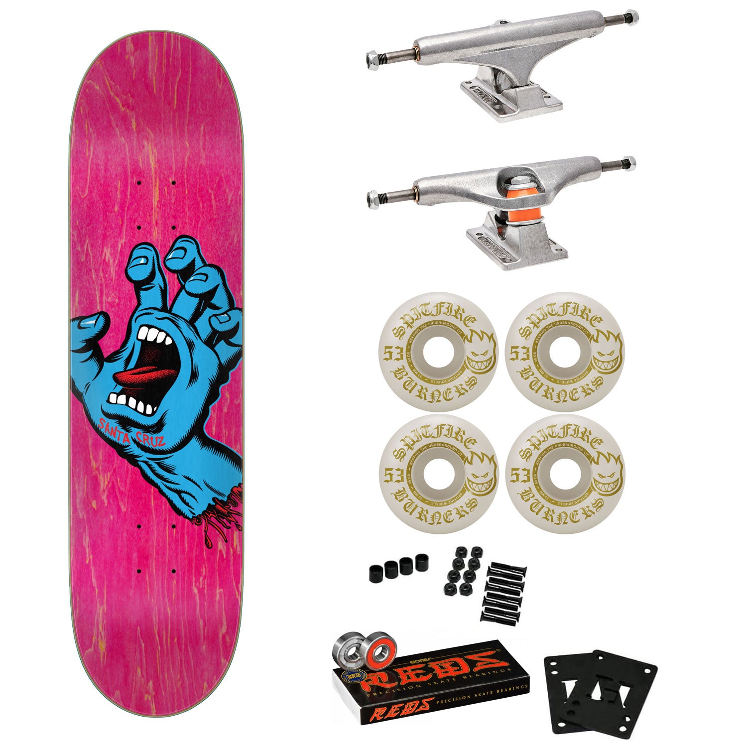 レビュー高評価の商品!の商品をすべて Santa Cruz Skateboard Complete Screaming Hand 7.8 スケートボード