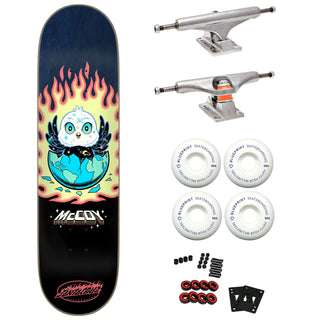 Santa Cruz Premium Skateboard with Indy Trucks, Blueprint Wheels 8.25" McCoy Space Chick VX