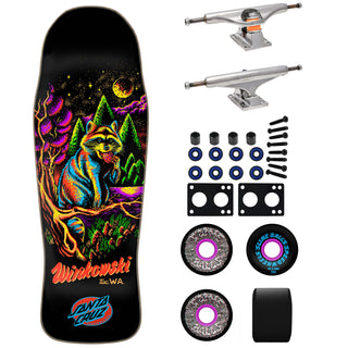 Santa Cruz Premium Skateboard Winkowski Trash Panda 10.34" with Independent Trucks, Slime Balls Wheels