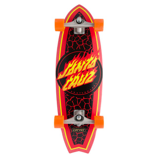 Santa Cruz Flame Dot Shark Surf Skate 9.85" x 31.52"