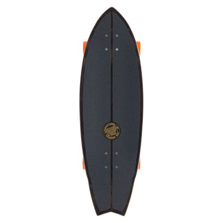 Santa Cruz Flame Dot Shark Surf Skate 9.85" x 31.52"