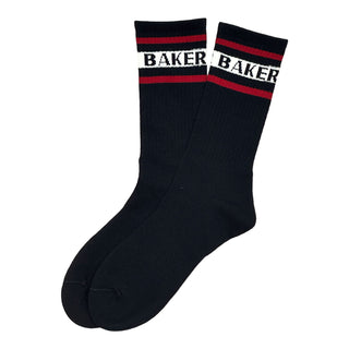 Baker Skateboards Socks White Stripe Navy