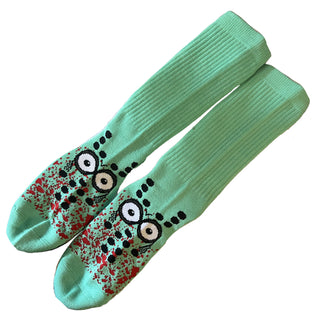 Heroin Skateboards Socks Curb Killer Teal