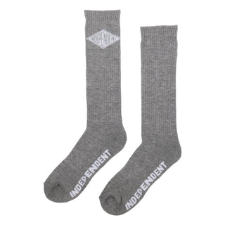 Independent Trucks Socks Diamond Groundwork Crew Charcoal 1 Pair