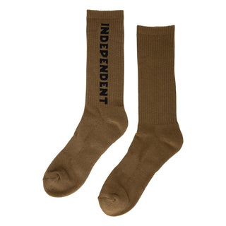 Independent Trucks Socks Baseline Mid Crew Dark Chocolate