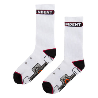 Independent Trucks Socks Truck Crew White 1 Pair