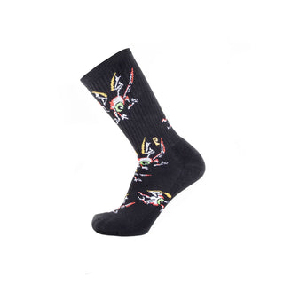 Psockadelic Skateboard Socks Flying Eyes
