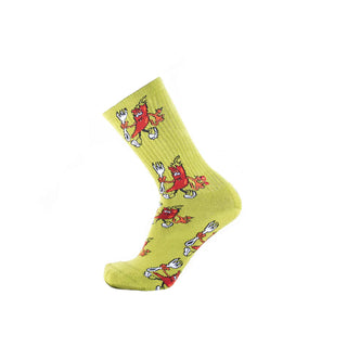 Psockadelic Skateboard Socks Hot Hell