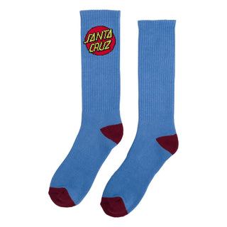 Santa Cruz Skateboards Socks Cruz Crew 2-Pack Carolina Blue 2 Pairs