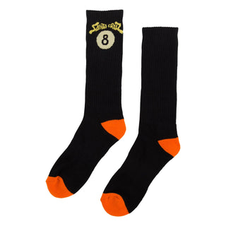 Santa Cruz Skateboards Socks Winkowski 8Baller Trip Mid Crew Black/Orange 1 Pair