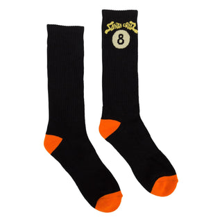 Santa Cruz Skateboards Socks Winkowski 8Baller Trip Mid Crew Black/Orange 1 Pair