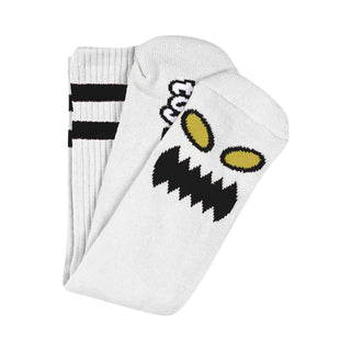 Toy Machine Socks Monster Face White