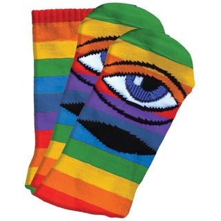 Toy Machine Socks Sect Eye Rainbow Multi Crew