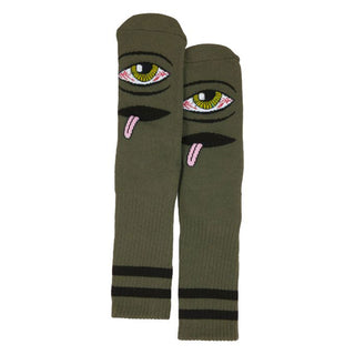Toy Machine Skateboards Socks Bloodshot Eye Green