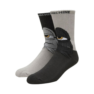 Toy Machine Skateboards Socks Bored Sect Black/Grey