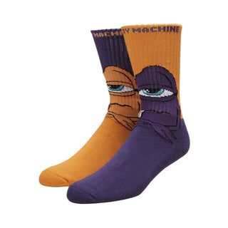 Toy Machine Skateboards Socks Bored Sect Purple/Orange
